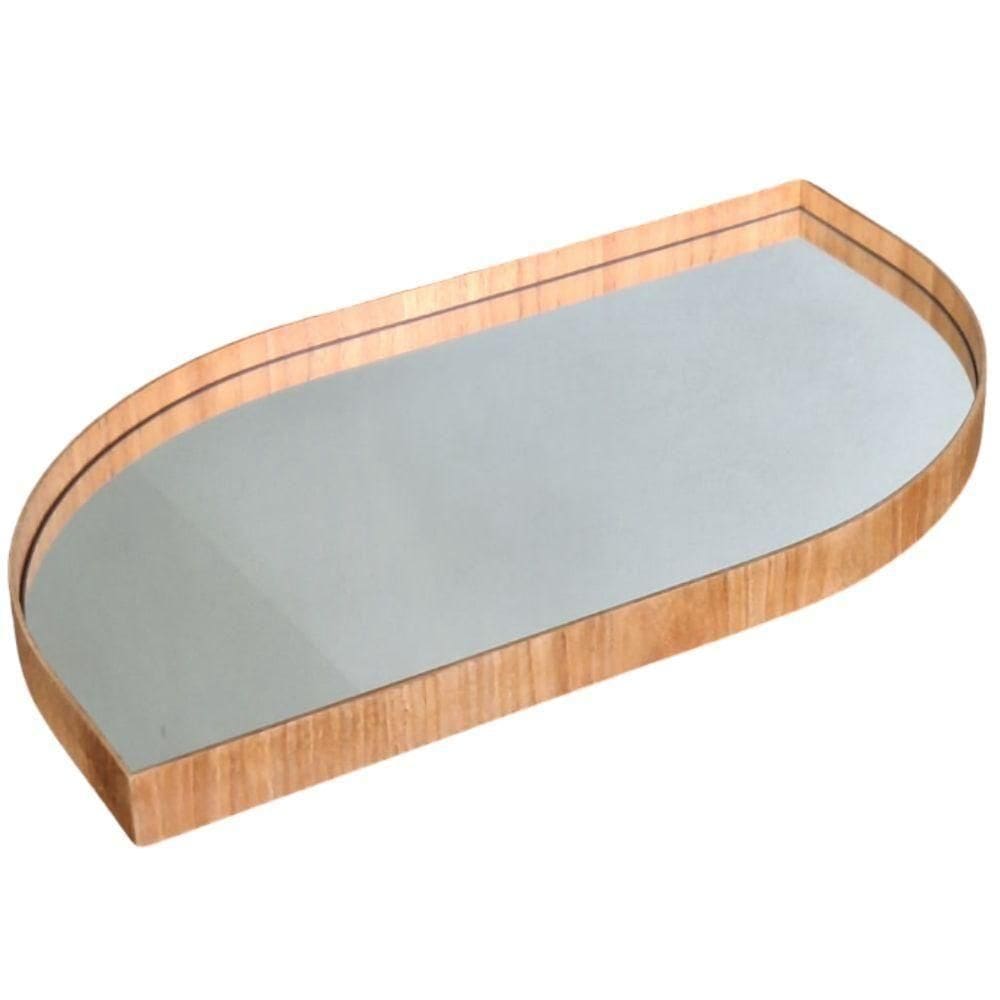 Bandeja Decorativa Anne Cinamomo Laminada Com Espelho