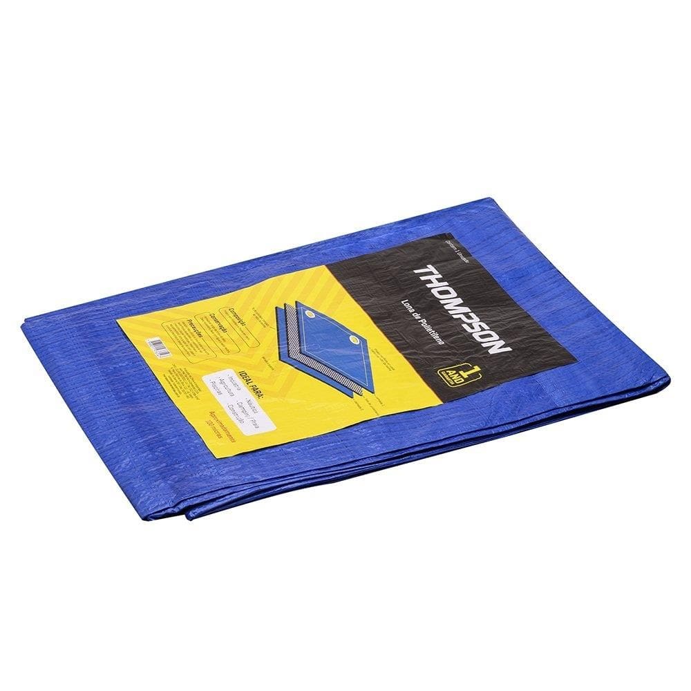 Lona Plástica Thompson Azul com Ilhos - 6mx4m