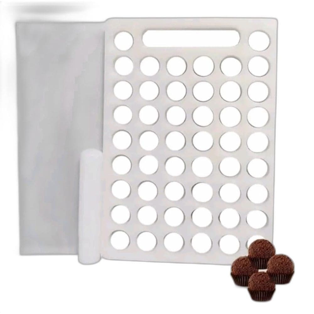 Placa Porcionadora De Doces E Brigadeiro De 21Gr E 50 Furos