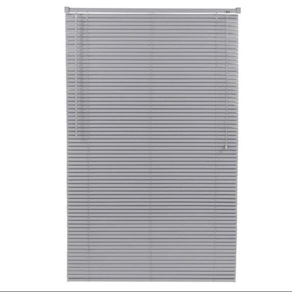 Persiana Horizontal Pvc 25Mm Block 120Larg X 160Alt Cinza