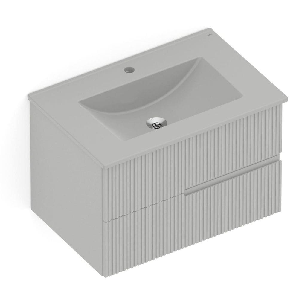 Gabinete Integrado 2 Gavetas 70x47cm com Lavatório Elite Stone