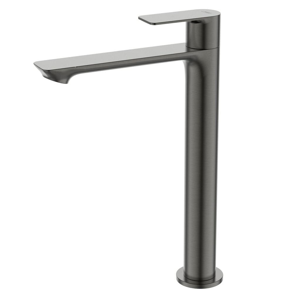 Torneira de Mesa Bica Alta para Lavatório Mykonos Jiwi Cinza