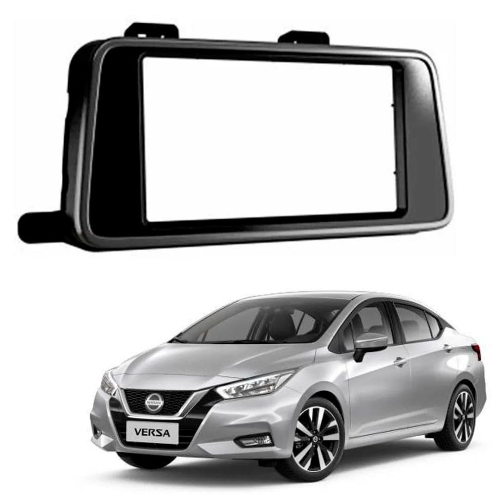 Moldura Painel 2 Din Nissan Versa 2021 Em Diante