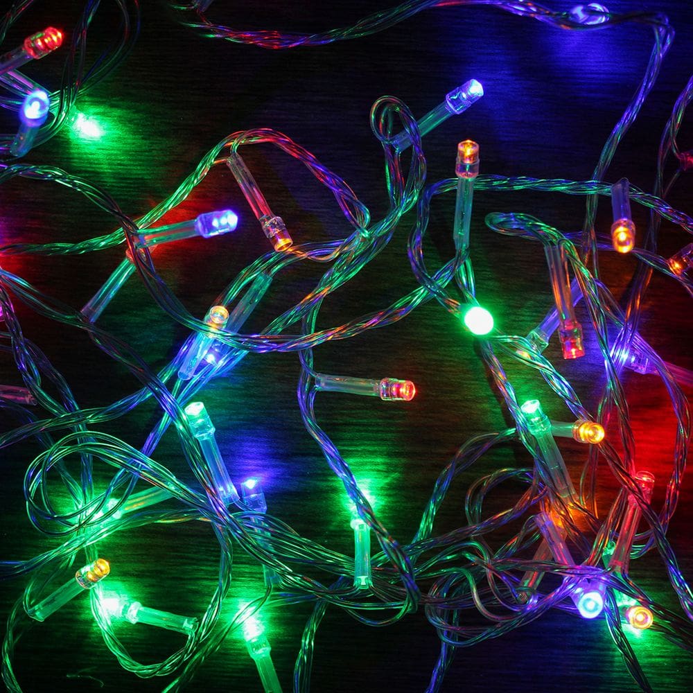 Cordão de LED 50 Lâmpadas Gota Fio de Fada 5m Colorido