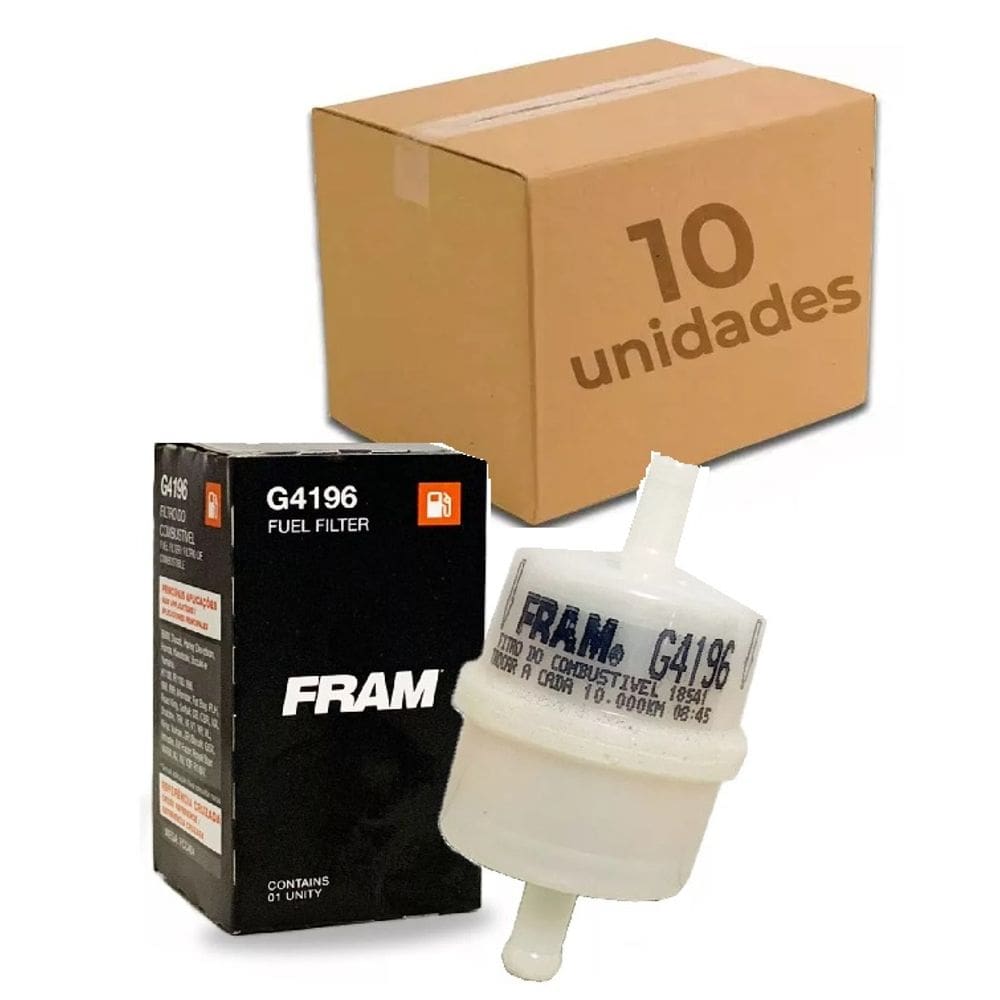 KIT 10 FILTROS COMBUSTIVEL UNIVERSAL FRAM CB300R CB500 HORNET SAHARA falcon ninja R1200 GS F800 factor GT twister BIS