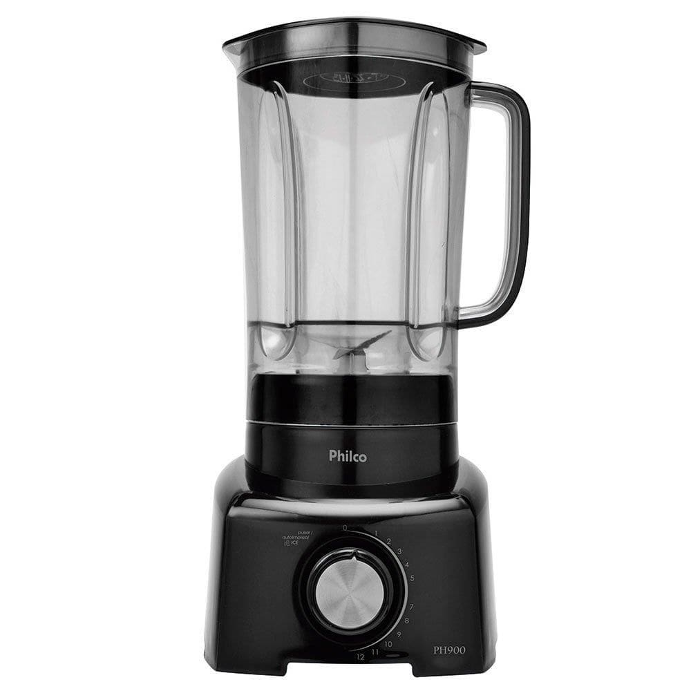 Liquidificador Philco com Filtro PH900 - Copo de Acrílico, 12 Velocidades + Pulsar, 1200W, Preto