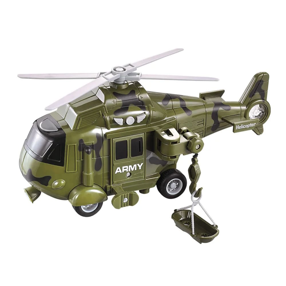 Helicóptero Operação Resgate Com Luz E Som - Dm Toys