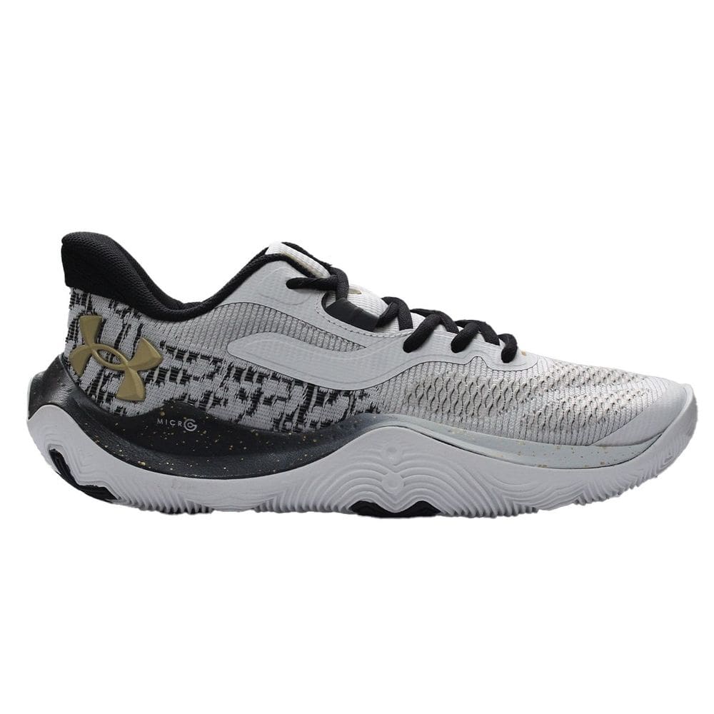 Tênis Under Armour Dime Cinza, Preto e Dourado