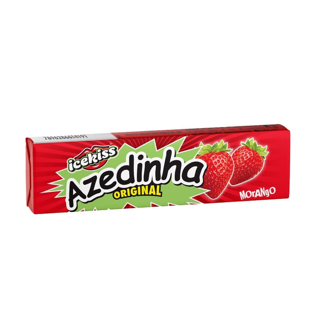 Bala Icekiss Azedinha Sabor Morango 29g