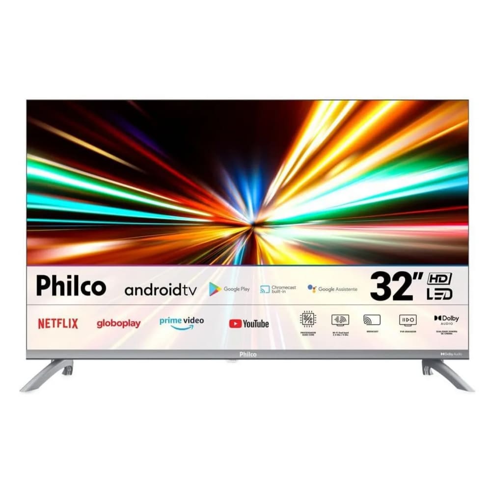 Smart Tv Philco 32 Led Android Hdr10 Bluetooth Hdmi P32SAA