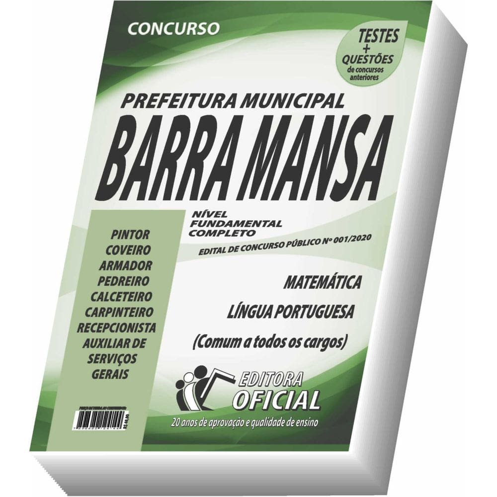 Apostila Prefeitura De Barra Mansa - Nível Fundamental