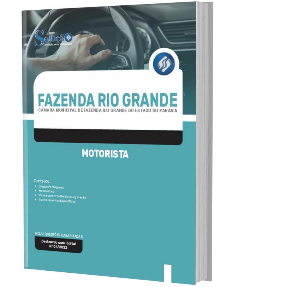 Apostila Fazenda Rio Grande Pr - Motorista