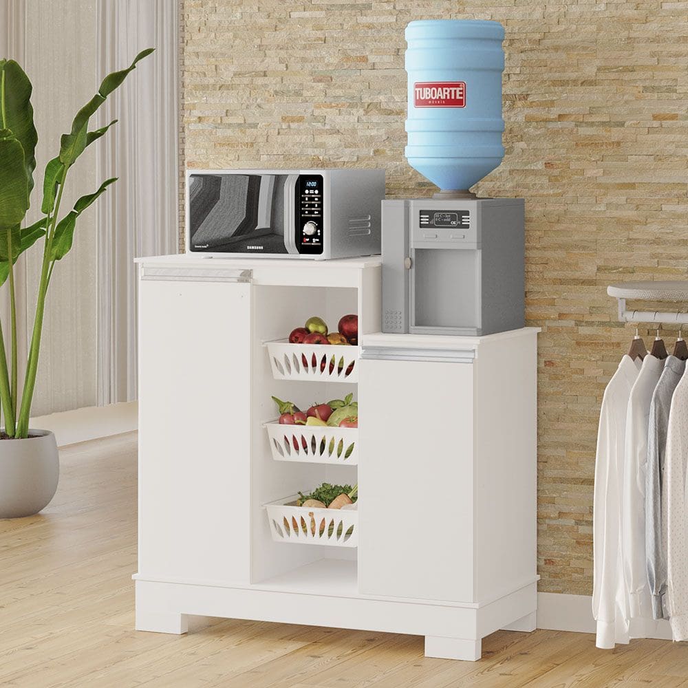 Fruteira Cecilia Tuboarte com 2 portas 100% em MDF