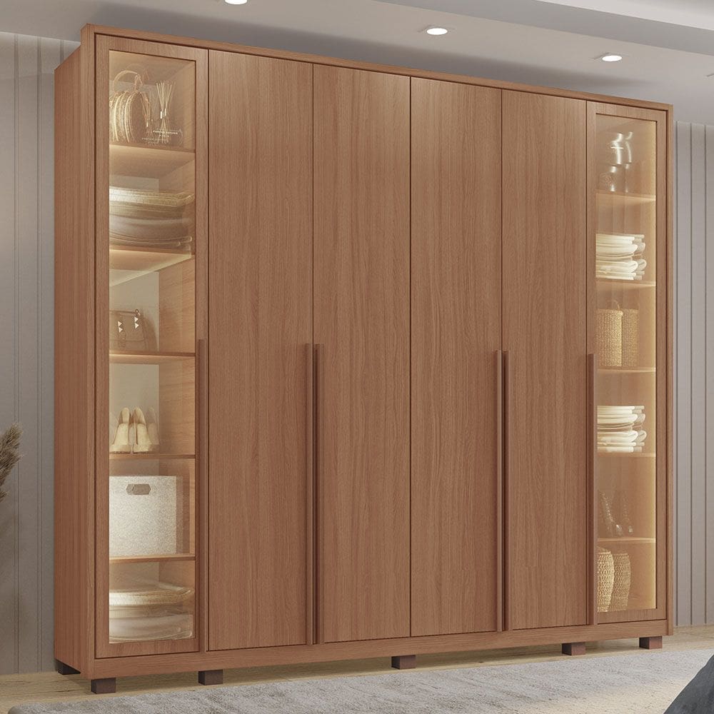 Guarda-Roupas Casal Salvatore 100% MDF Tuboarte 6 Portas e 6 Gavetas