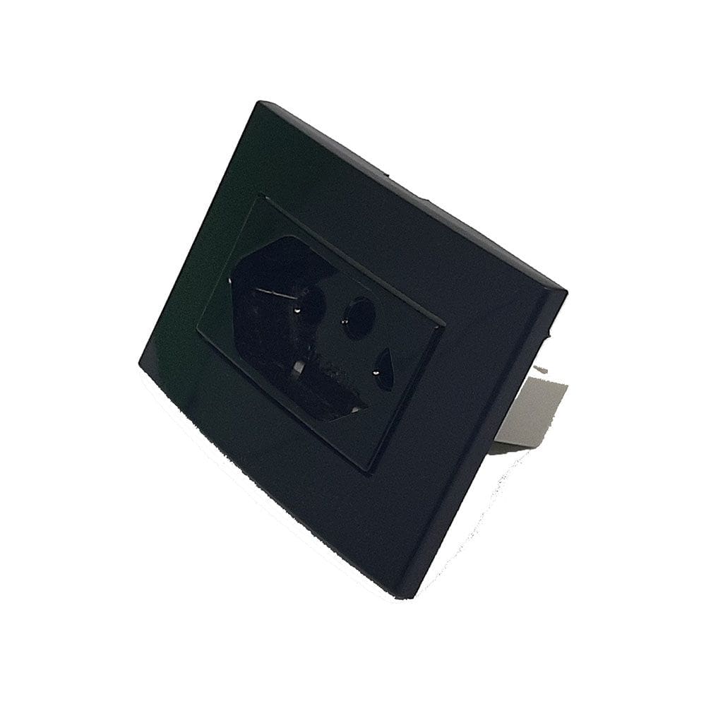 Mini Espelho 1 Tomada 10A para Moveis Embutir Margirius
