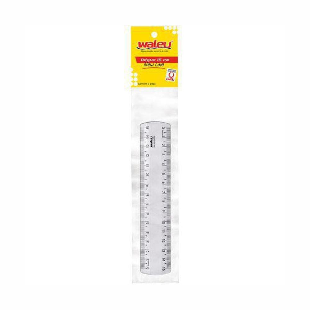 Régua De Acrílico 15Cm Waleu