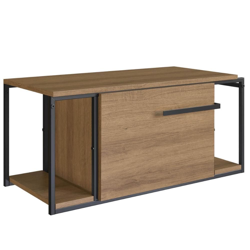 Armário Suspenso Gabinete Para Banheiro 80x36x37cm P1019 Mel Lavabo Placa e Ponto