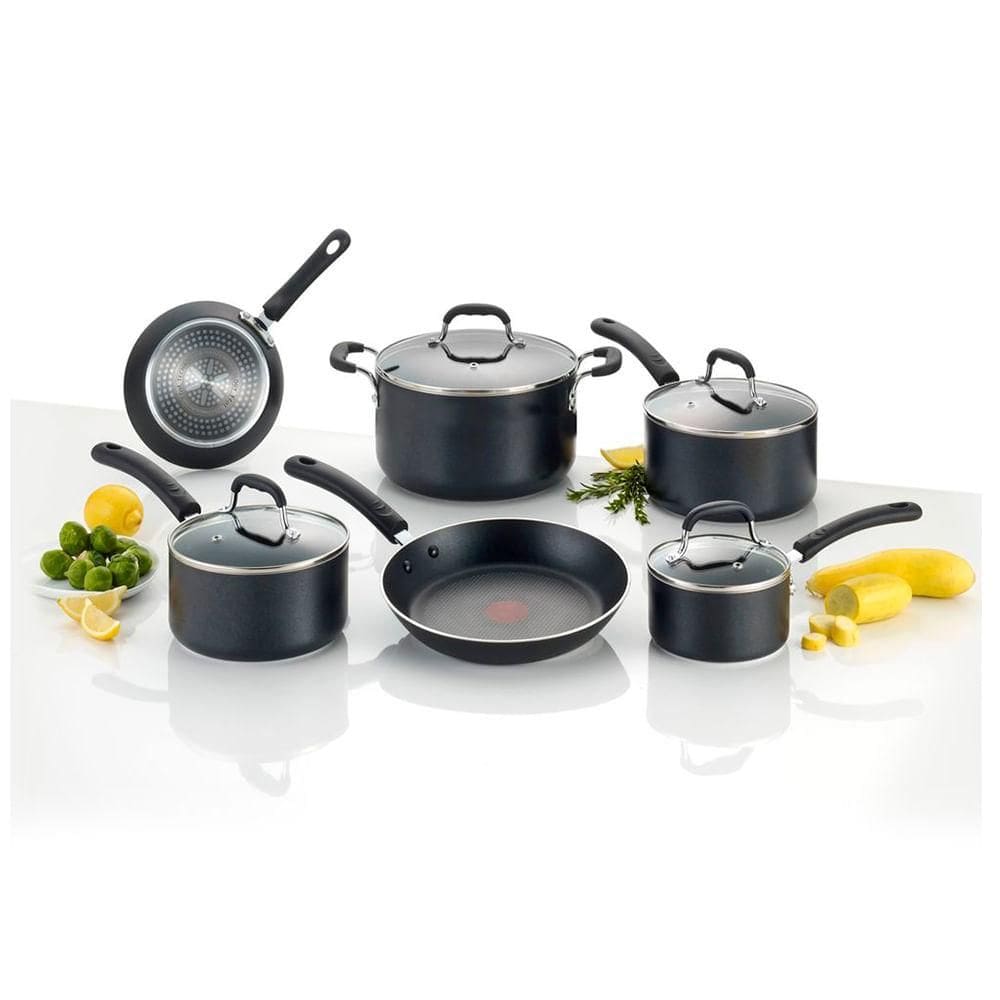 Jogo de Panelas Tefal Professional Alumínio Revestido Preto 06 Peças