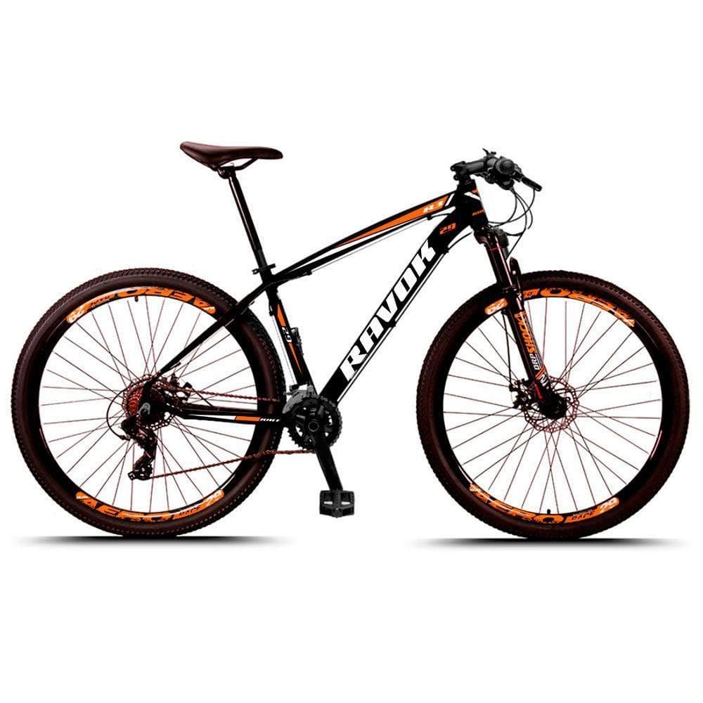 Bicicleta Aro 29 Alumínio Shimano 21 Marchas Freio A Disco Laranja