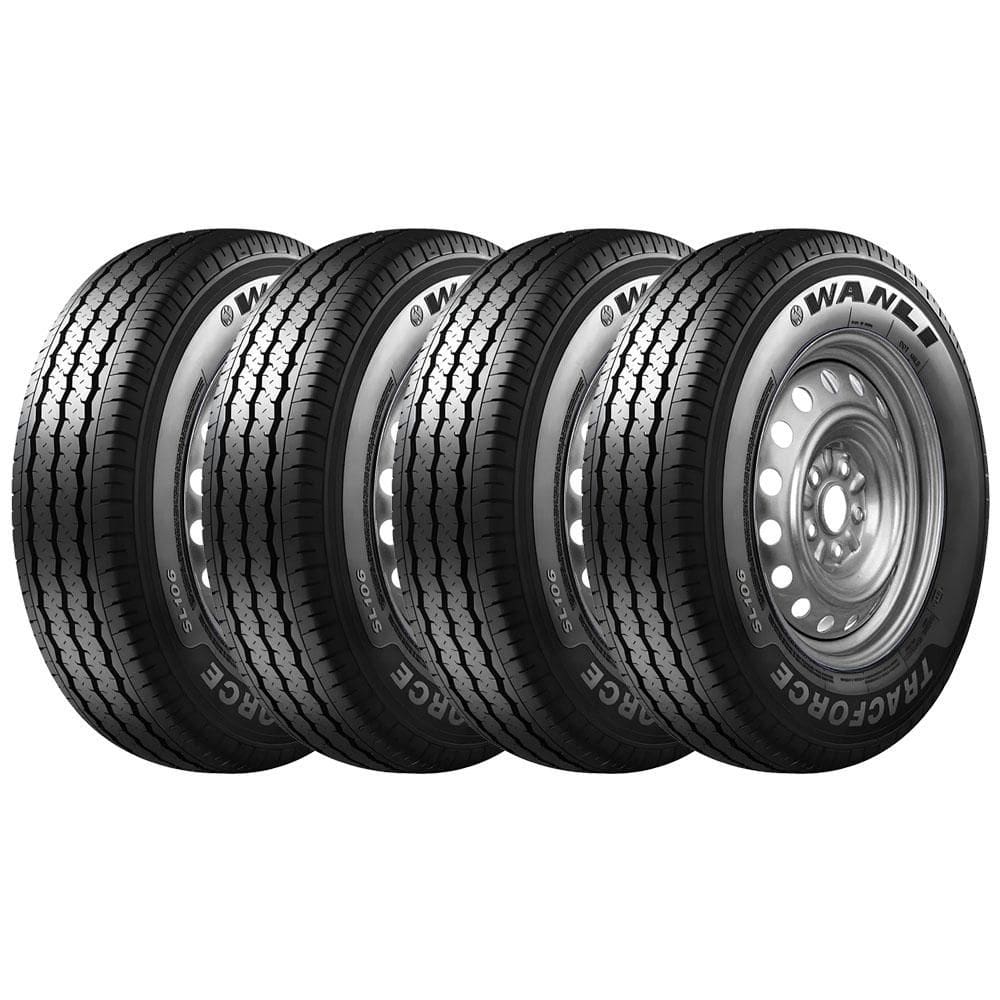 Pneu Wanli SL106 215/75 R16C Aro 16 116/114S 10 Lonas Kit4