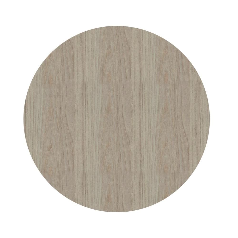 Tampo Redondo 70 cm (Largura) PE40 Pandin MDP 4,00 cm (altura) Cor Nogueira CasaBlanca