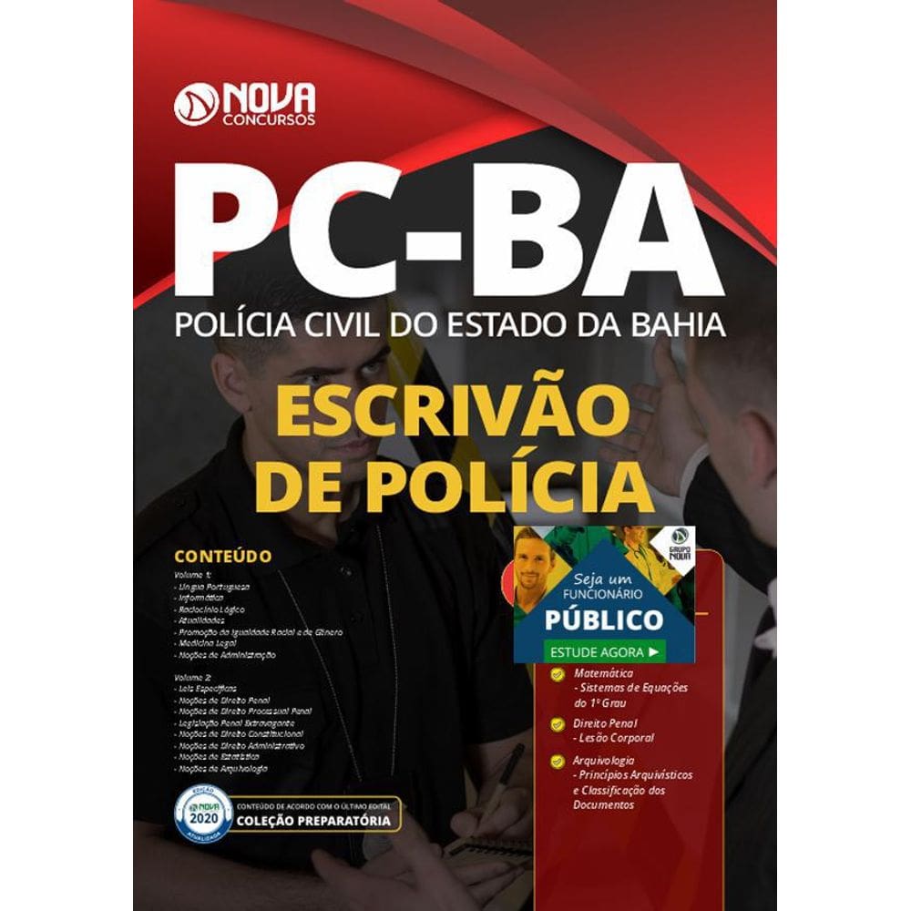 Apostila Concurso Pc Ba - Escrivão De Polícia