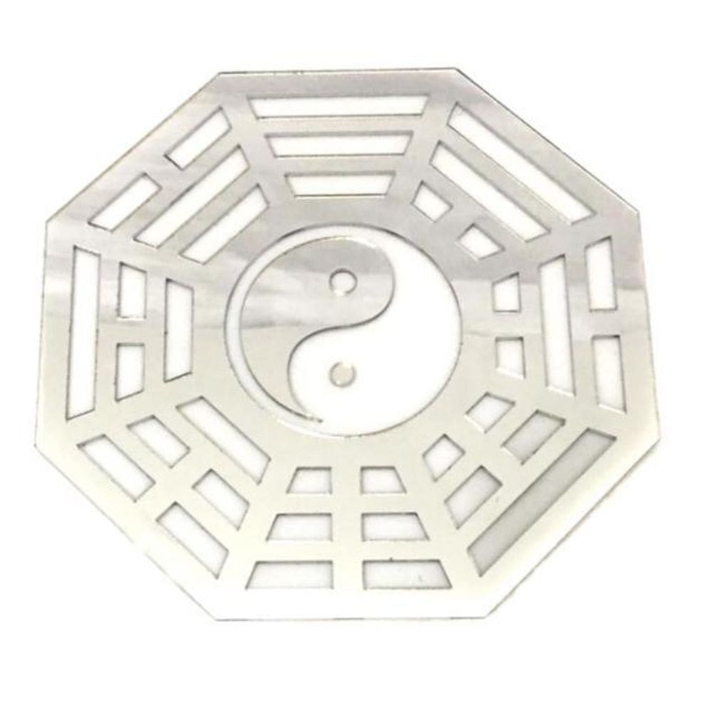 Espelho Decorativo Acrílico Baguá Yin Yang Sala Quarto G