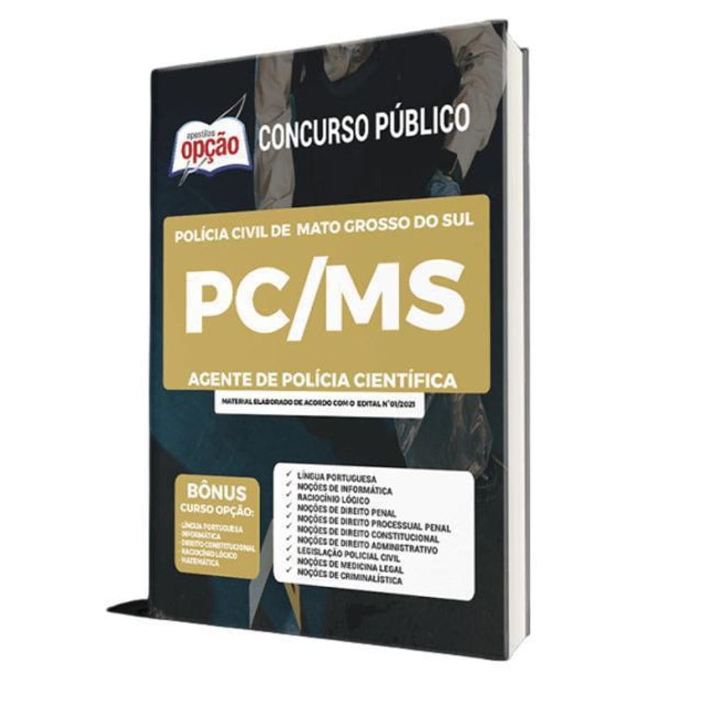 Apostila Pc Ms - Agente De Polícia Científica
