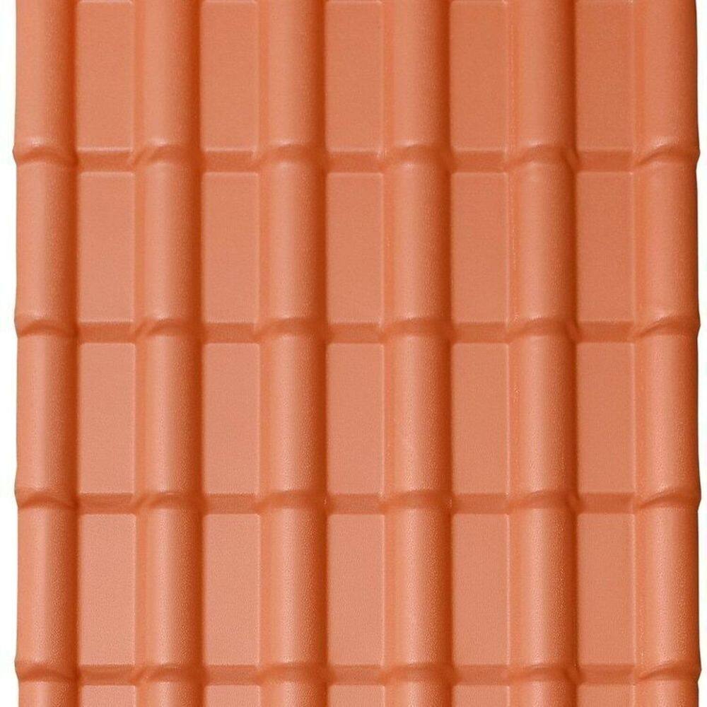 Kit com 20 Telhas Pvc Colonial 2,42m X 0,88m X 1,7mm 6 Ondas Lux Telhas Ceramica