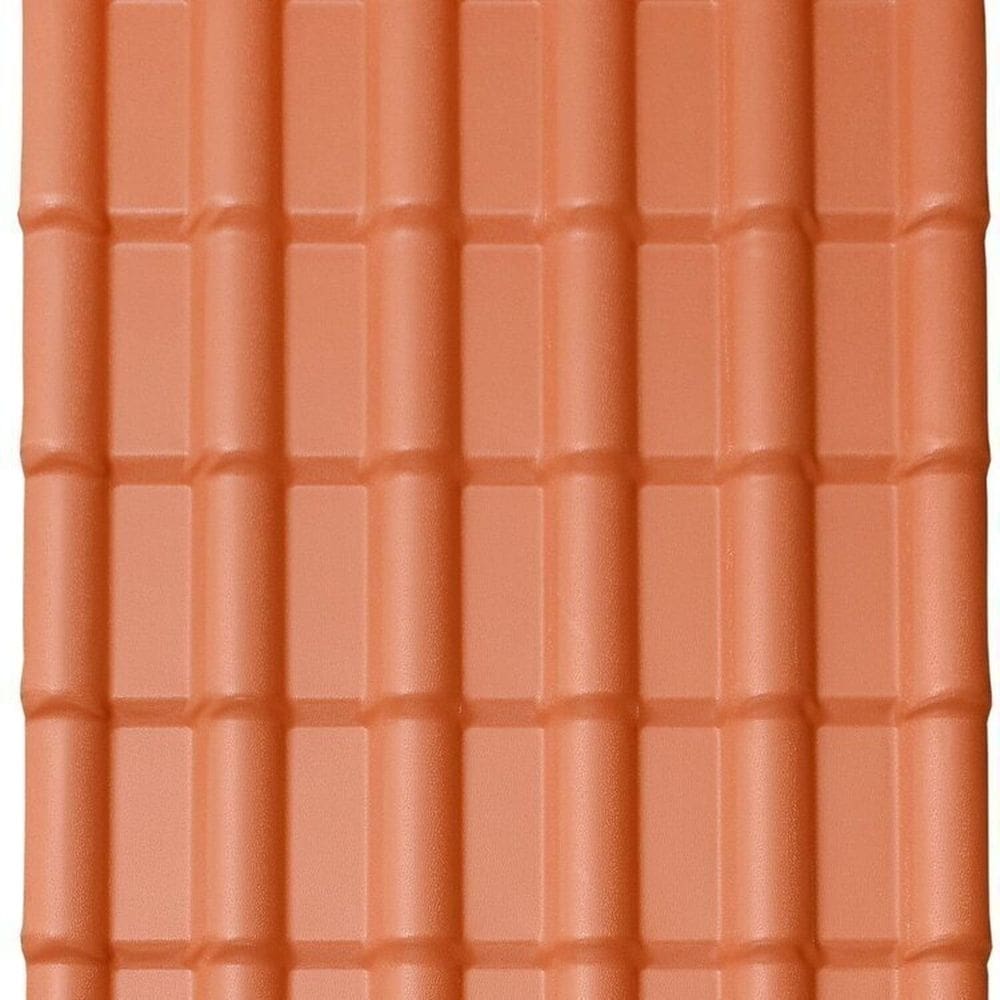 Kit com 20 Telhas Pvc Colonial 3,30m X 0,88m X 1,7mm 6 Ondas Lux Telhas Ceramica
