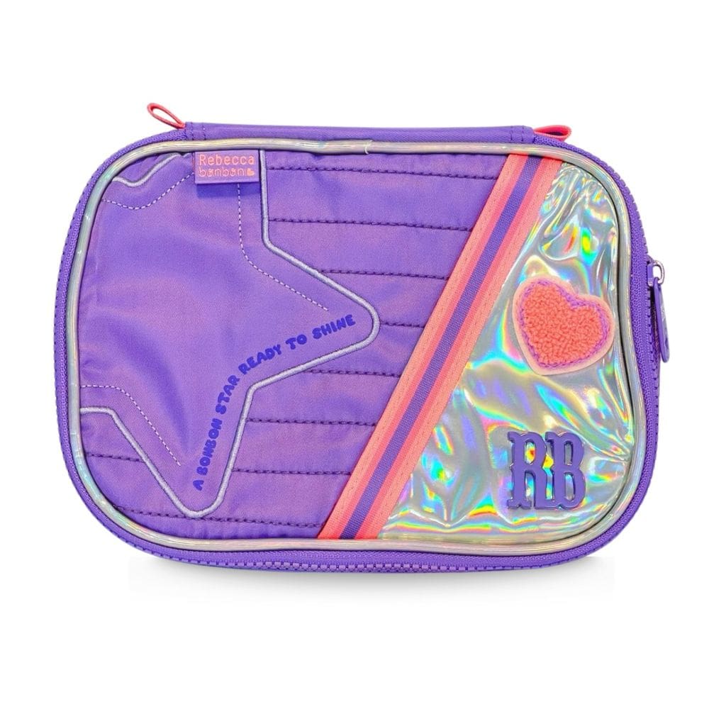 Estojo Box Rebecca Bonbon Escolar Holográfico 100 lápis
