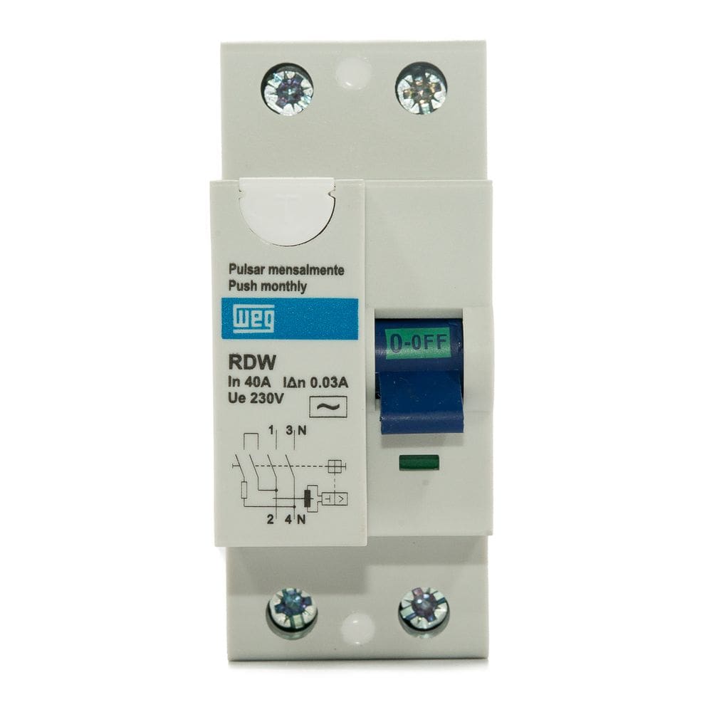Interruptor Diferencial Residual Dr 40A 30Ma 2 Polos Rdw3040