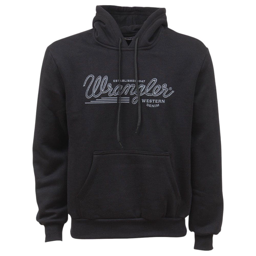 Moletom com Capuz Masculino Preto Wrangler 38398