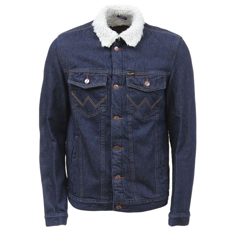 Jaqueta Jeans Azul Masculina com Pelúcia Wrangler 38374