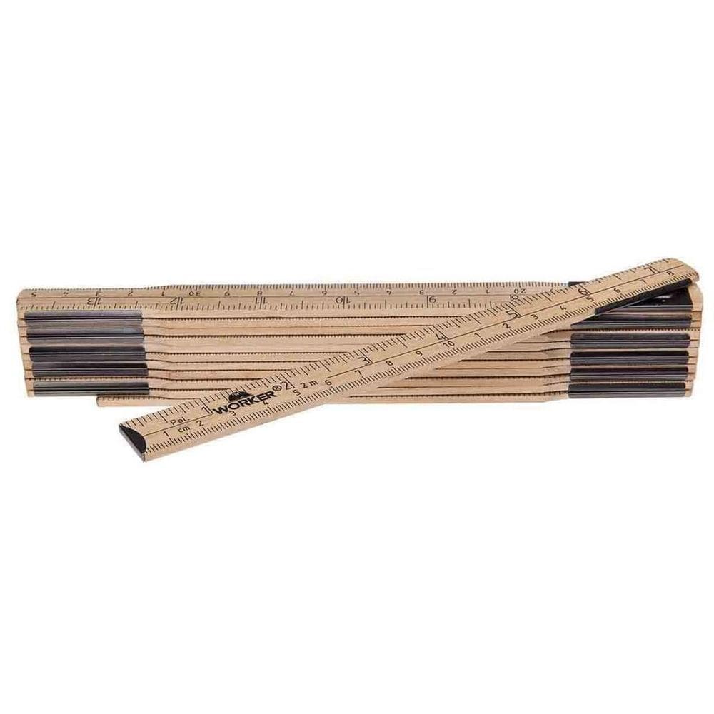 Metro De Madeira Duplo Escala Métrica 2 Metros Worker