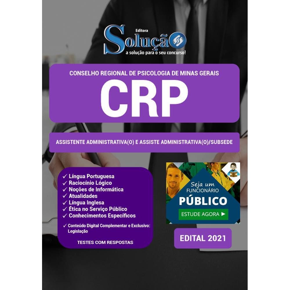 Apostila Crp Mg - Assiste Administrativa O Subsede