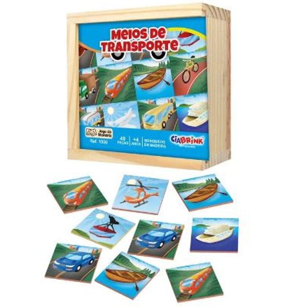 Jogo da Memória Meios de Comunicação e Transporte