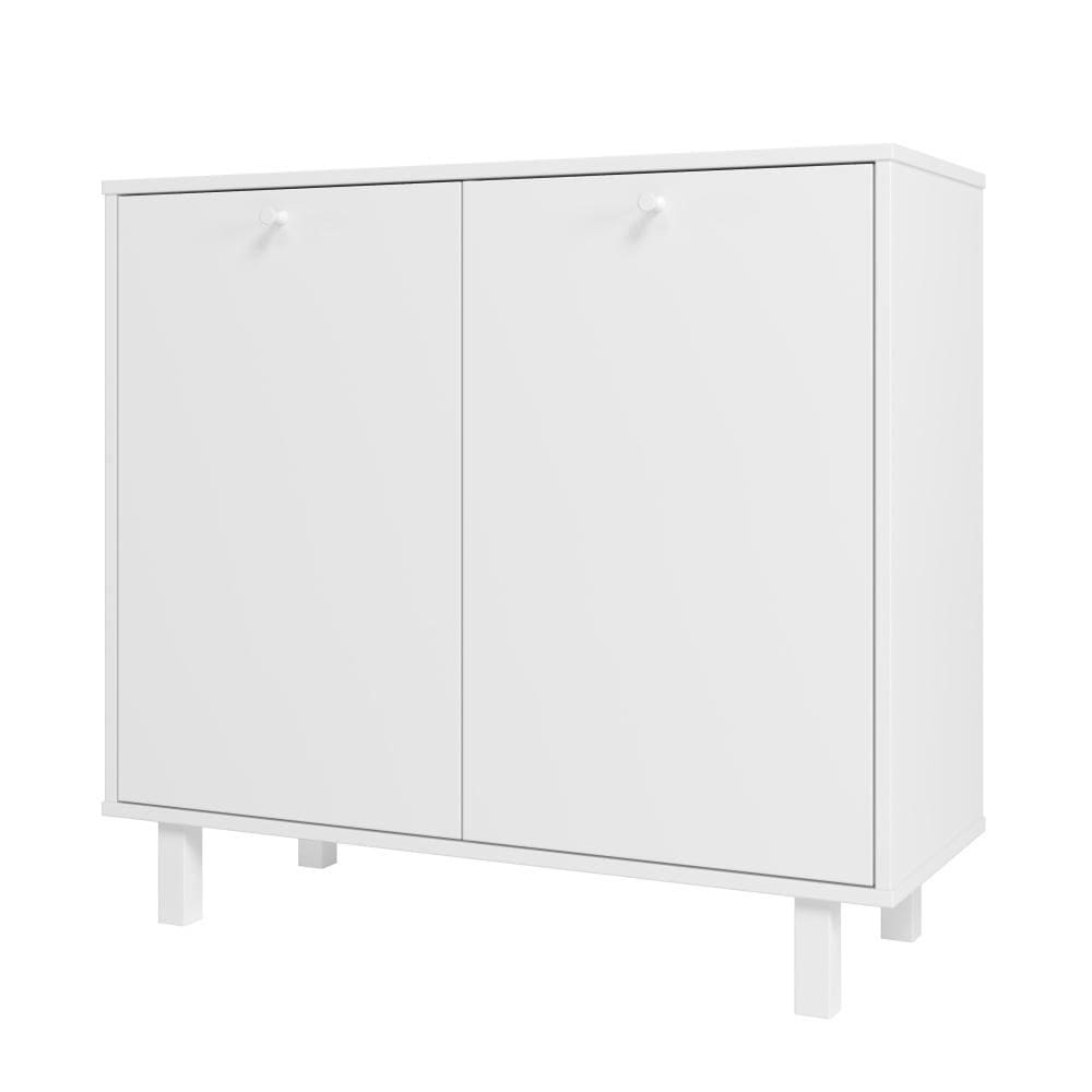Aparador Buffet para Sala 2 Portas 2 Prateleiras BMU116 Branco - BRV Móveis