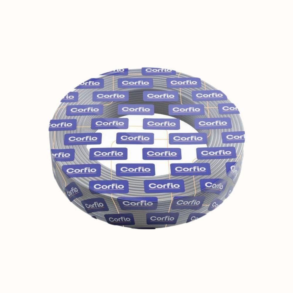 Rolo Com 100m De Cabo De Cobre 750v 2,5mm² Cinza - Corfio