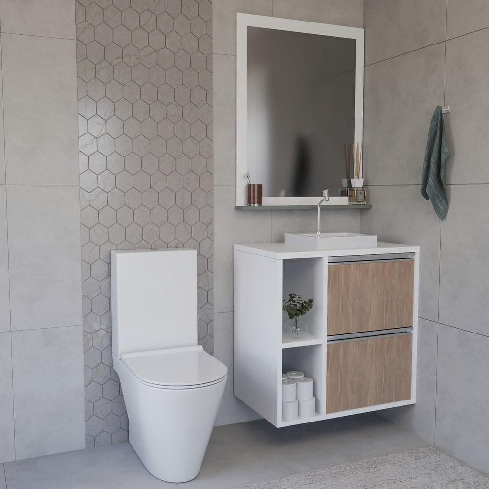 Conjunto Gabinete E Espelhiera Plena Compact 60cm Noval Sevilha