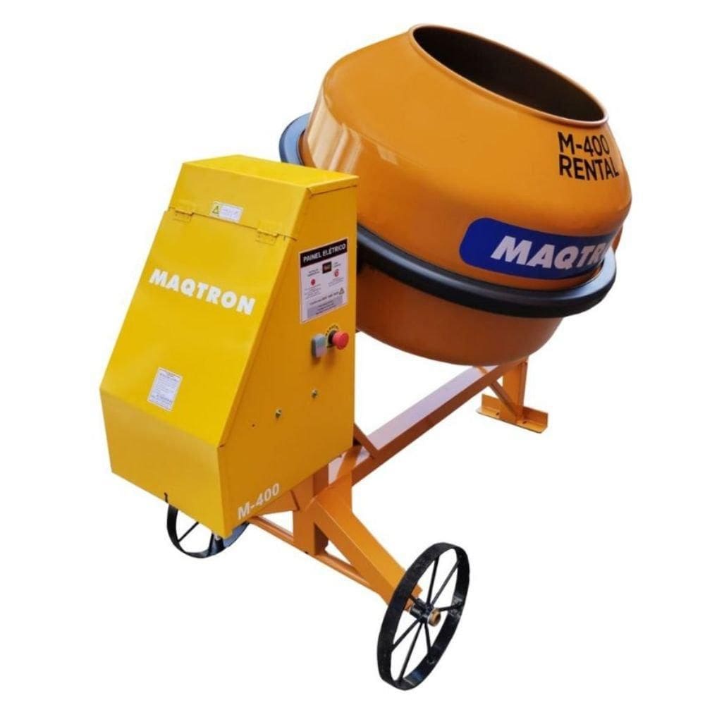 Betoneira M-400 Rental 400L 2CV 220V Kit Segurança Maqtron