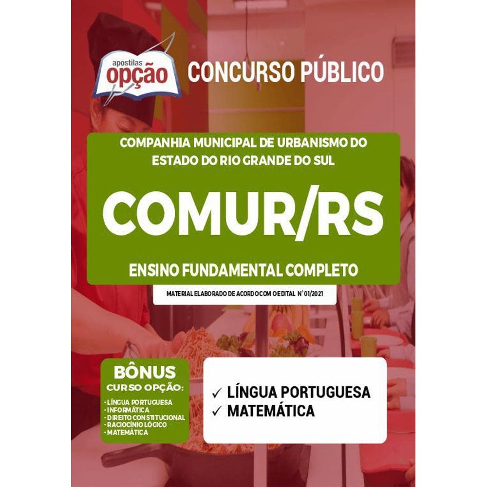Apostila Concurso Comur Rs - Ensino Fundamental Completo