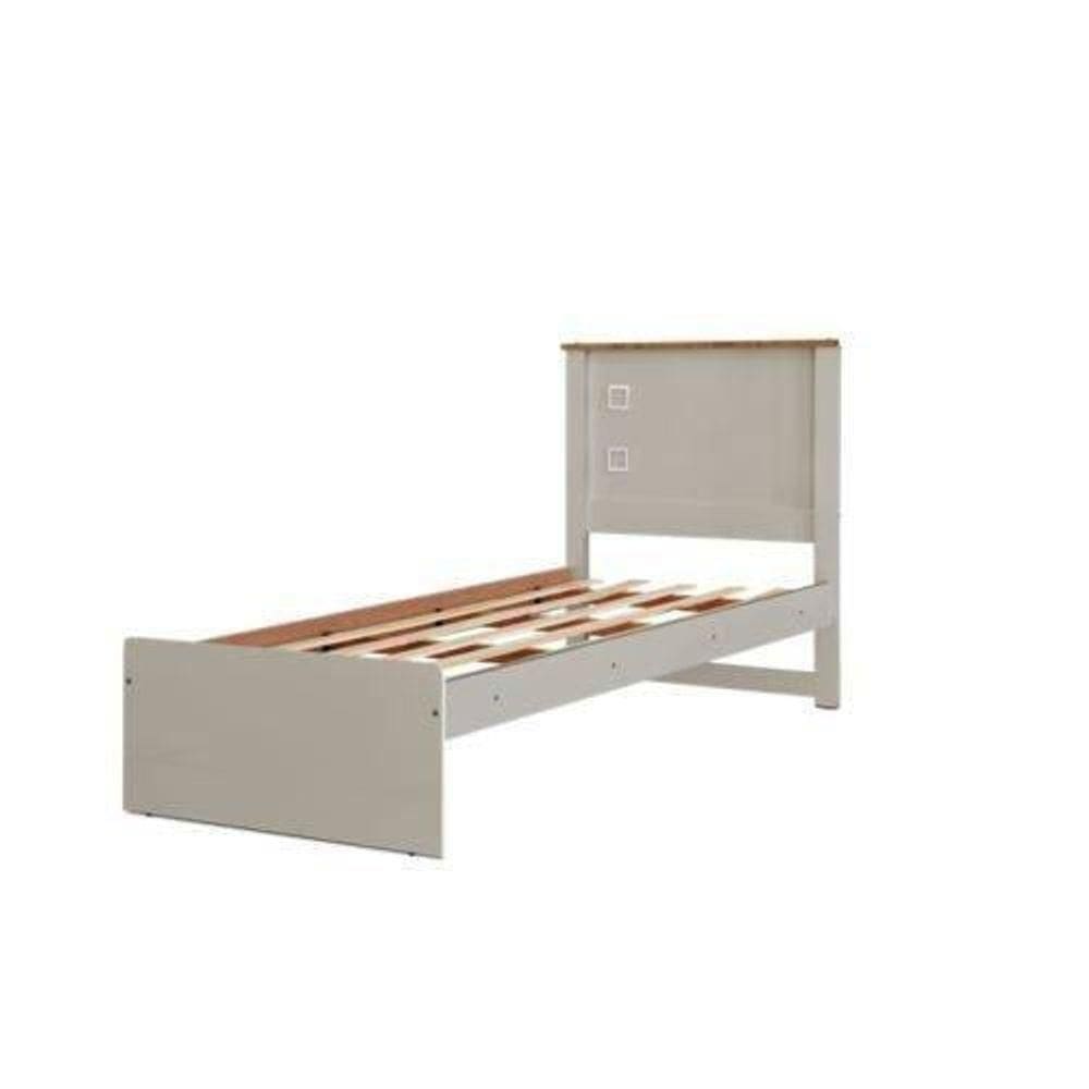 Cama De Solteiro Barcelona Off White E Nature
