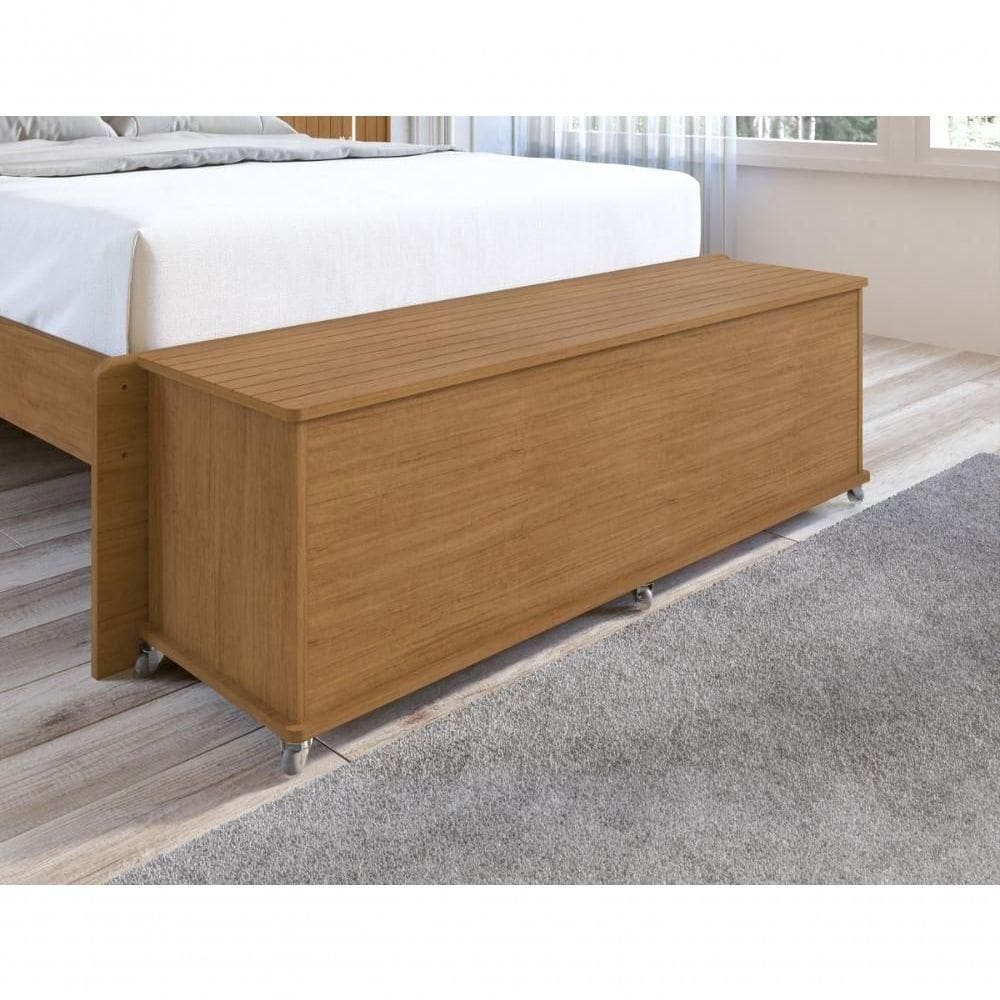 Baú Banco Luca Porta Itens Cedro