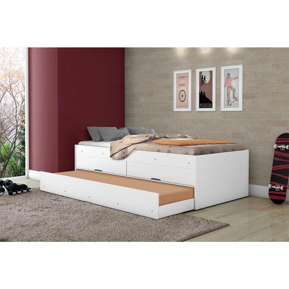 Bicama Solteiro Bari Branca Gabrielli