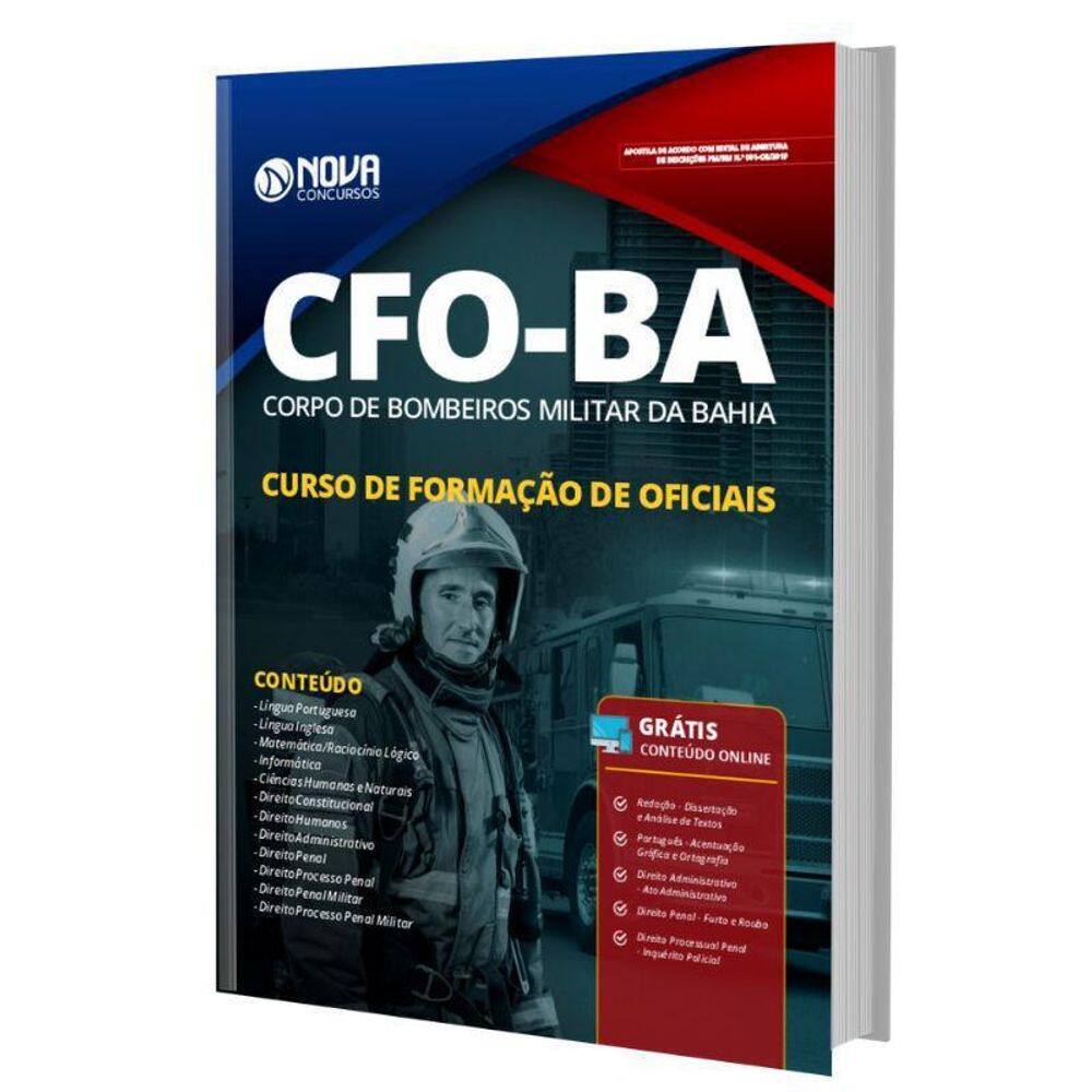 Apostila Cbm-Ba 2019 - Curso De Formação De Oficiais Cfobm