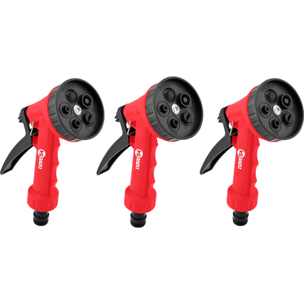 Esguicho plástico jardim 5 funções engate 1/2&quot; NOVE54 3 unid