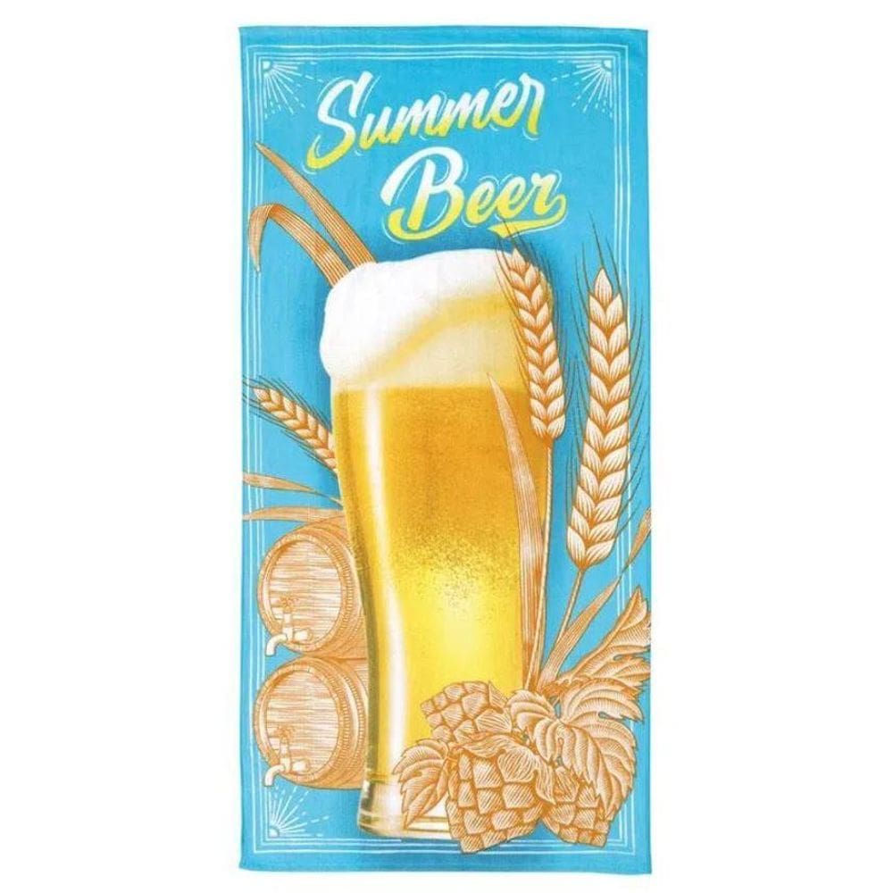 Toalha De Praia Velour Summer Beer Dohler