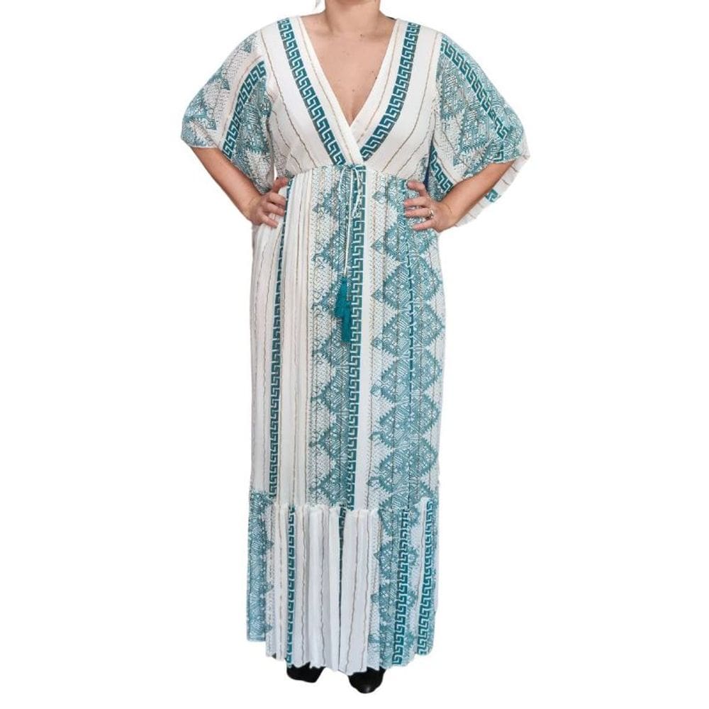 Vestido Indiano Premium Longo Estampado UN