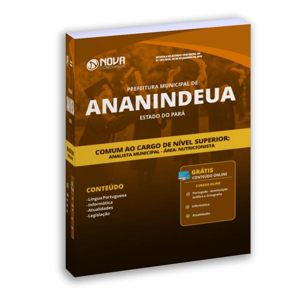 Apostila Ananindeua Pa 2019 Comum Ao Cargo De Nível Superior